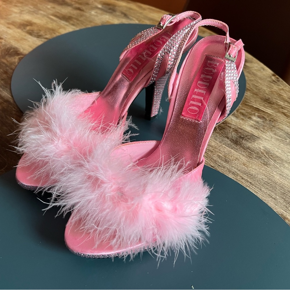 BORDELLO Boudoir Platform Pink sexy slippers